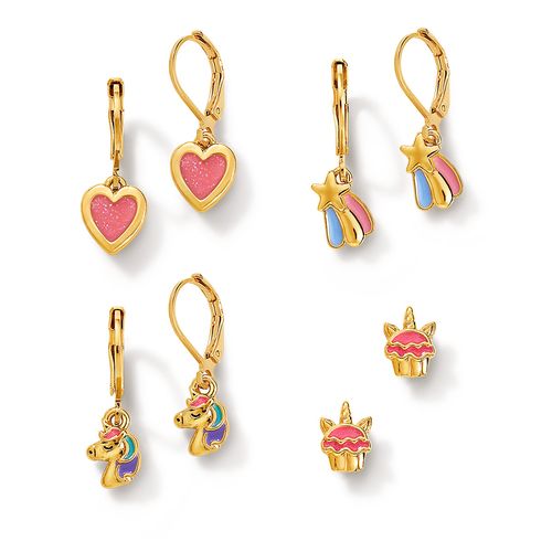 Set de Aretes x4 Super Unicorn