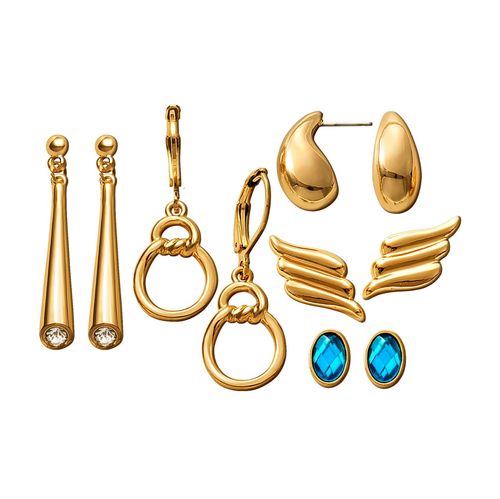 Set Aretes x5 Modern Glam