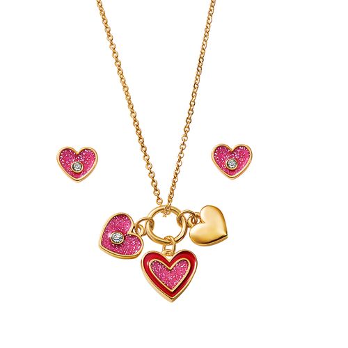 Set Collar + Aretes Festival Hearts