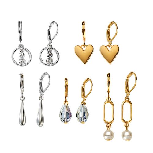 Set Aretes x5 Golden Riviera