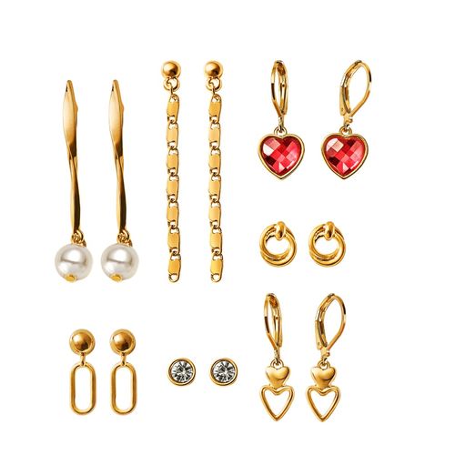 Set Aretes x7 Loving Heart