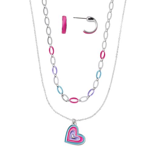 Set Collar + Aretes Colors Of Love