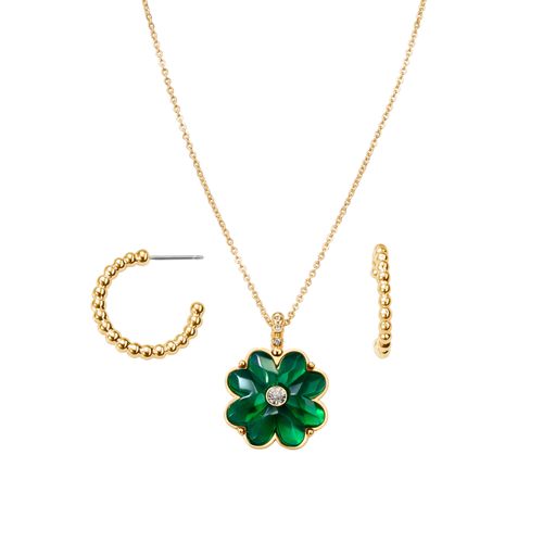 Set Collar + Aretes Full Of Luck