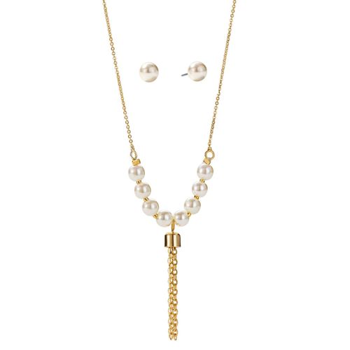 Set Collar + Aretes Eternal Pearls